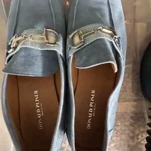 Donald J. Pliner Blue and Silver Loafers Donald J. Pliner | Shoes | Donald J Pliner Navy Blue And  main image 4